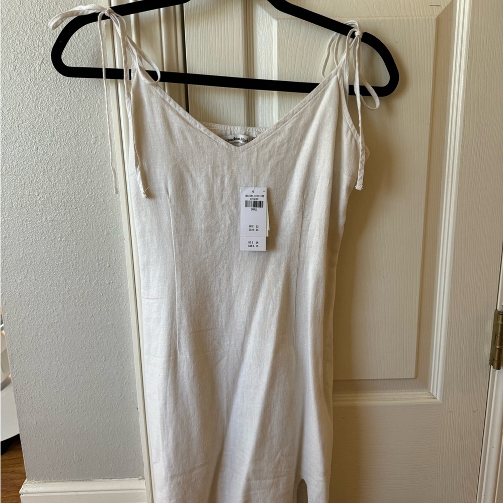 White Linen Dress - Abercrombie NWT